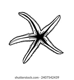 Esbozo,doodle de morra star decorativa.Gráficos vectores.