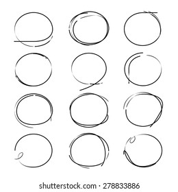 Sketched Circles, Highlighting Elements