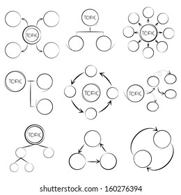 sketched diagram set