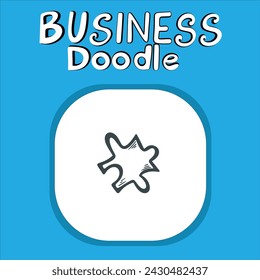Dibujado a mano dibujado doodle vector de rompecabezas eps10