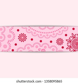 sketched flower print in bright colors - background