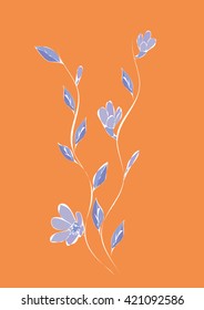 Sketched flowers