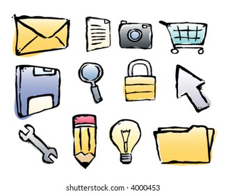 Sketched Icon Set