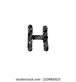 Logo de la letra H Vector 002