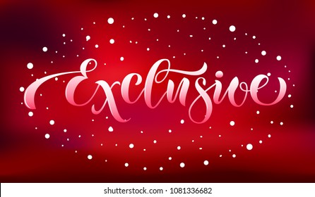 Sketched vector typography text as label online website. Promotion banner for blogger, girl clothes, souvenir, shoes, accessories internet shop. Feminine illustration, email card, marketing design