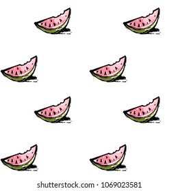 Sketched watermelon pattern