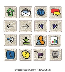 Sketched Web Icons
