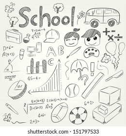 Sketches concept of school