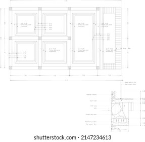 sketches detailed foundation drawings