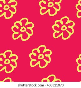 sketches drawn vector flowers.