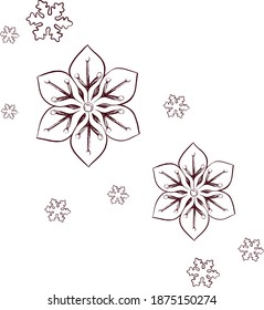 
Sketches of elements of New Year and Christmas home decor and a cozy atmosphere in the apartment during the holidays