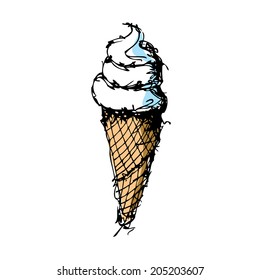 sketches of ice cream vector 