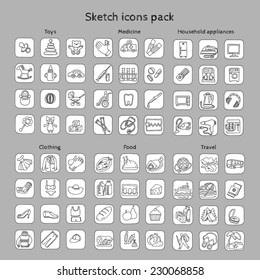 Sketches icons pack