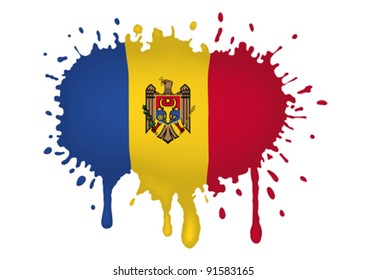 Sketches Moldova flag