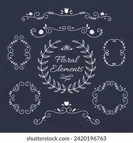 Sketches nature ornaments for decoration