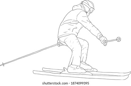 Sketches silhouettes snowboarders on white background illustration