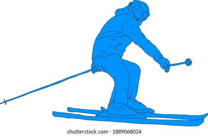 Sketches silhouettes snowboarders on white background illustration.