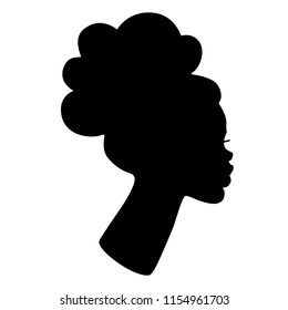 5,375 African american woman silhouette head Images, Stock Photos ...