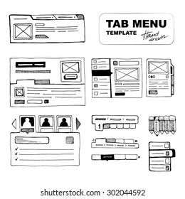 Sketching big wireframe websites menus for web developers