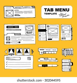 Sketching big wireframe websites menus for web developers