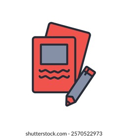 sketching icon. vector.Editable stroke.linear style sign for use web design,logo.Symbol illustration.