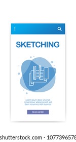 SKETCHING INFOGRAPHIC ICON