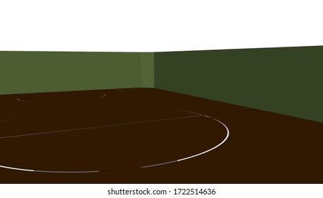 
sketching of the school stadium, 3D visualization. architectural form
