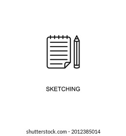 SKETCHING Thin Line Icon Vector Eps 10, 48x48 Icon 