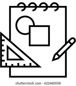 Sketching Vector Icon 