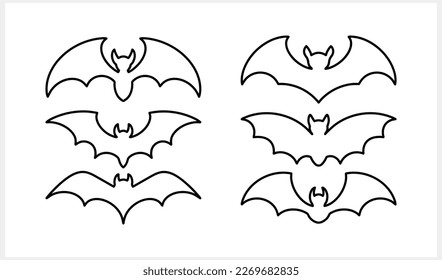 Sketchl bat isolated. Hand drawn art. Halloween symbol. Animal vector stock illustration. EPS 10