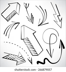 sketchy arrows, vector arrows