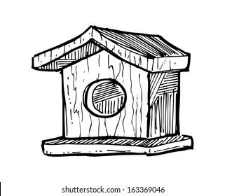 Casa de pájaro incompleta