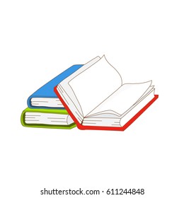 Sketchy book design. Vector illustration