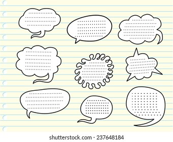 sketchy bubble speech