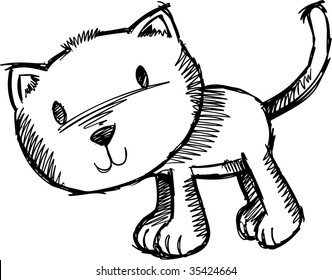 Ilustración esquemática del vector del gato