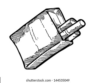 sketchy cigarette pack