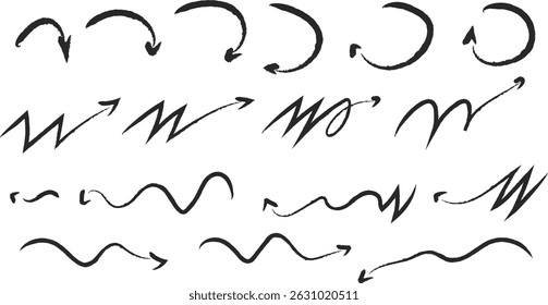 Crayon Desenhado à Mão Desenhado Realce Elementos Círculos 