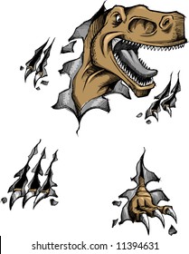 Sketchy dinosaur Vector Illustration