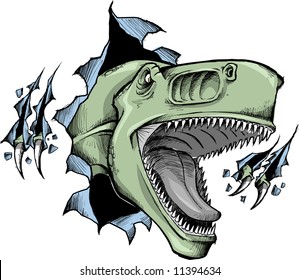 Sketchy dinosaur Vector Illustration