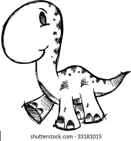 Ilustração de vetor de dinossauro instável