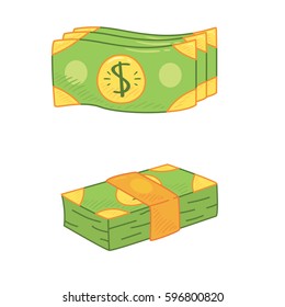Sketchy dollars design. Vector illustration