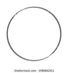 Esbozo, garabato y círculo(s) garabato(s). Elemento circular dibujado a mano