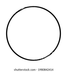 Esbozo, garabato y círculo(s) garabato(s). Elemento circular dibujado a mano