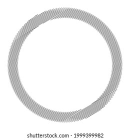 Sketchy, doodle and scribble circle(s). Handdrawn circular element