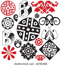 sketchy doodles, vector design elements