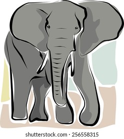 Sketchy elephant