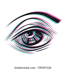 sketchy eye illustration