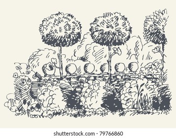 sketchy garden
