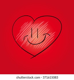 sketchy heart illustration
