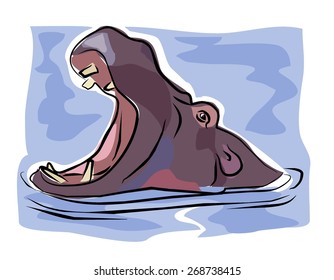 Sketchy Hippo